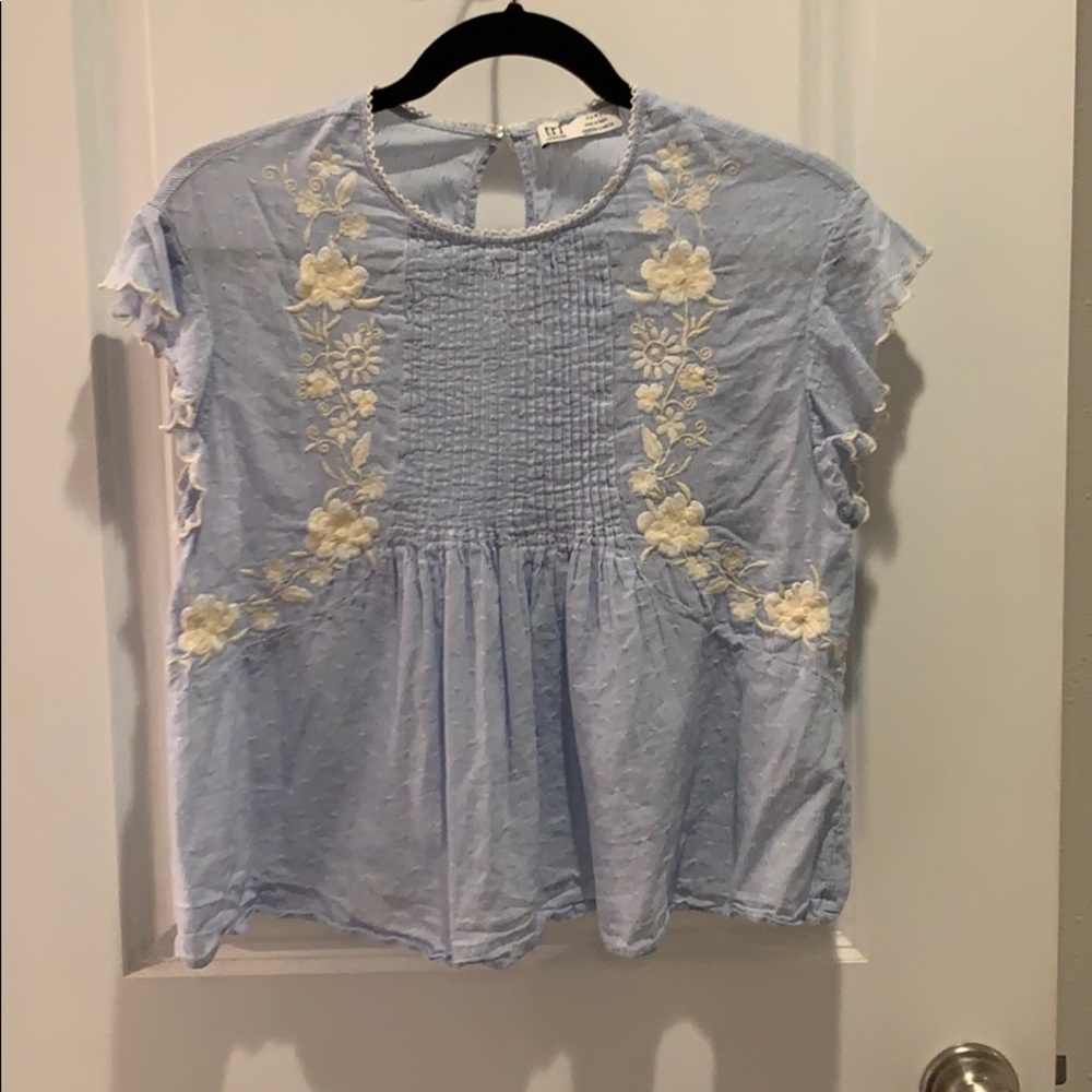 Embroidered top